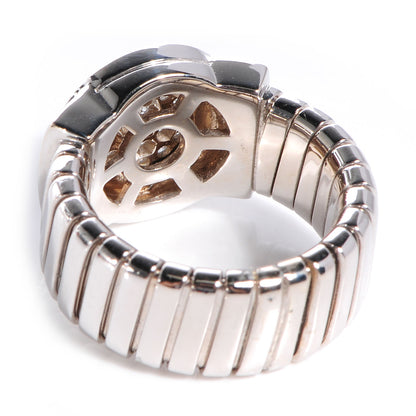 Bulgari BVLGARI 18K White Gold Diamond Tubogas Ring 5 4 of 6