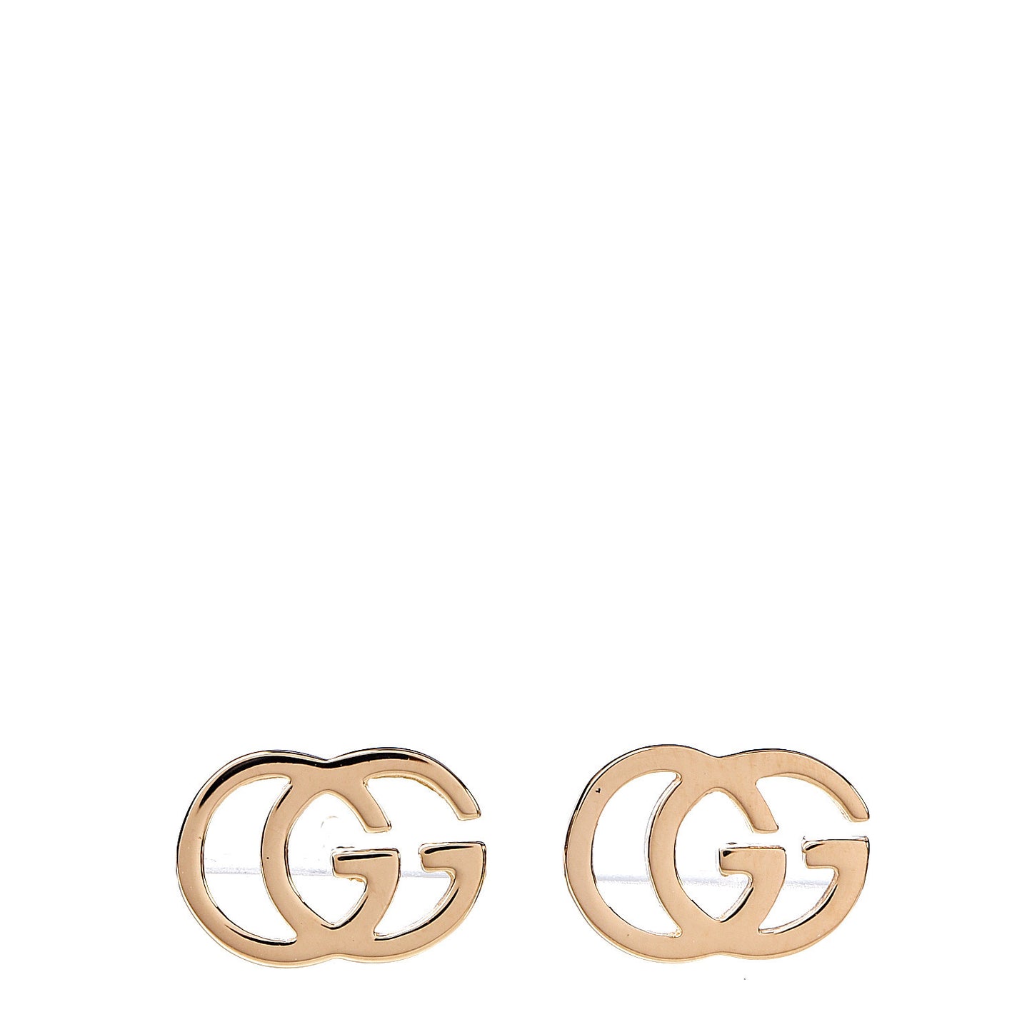 18K Yellow Gold GG Tissue Stud Earrings