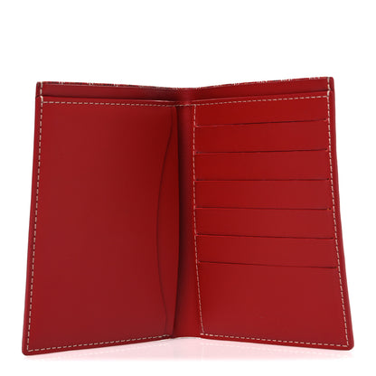 Goyard Goyardine Grenelle Passport Wallet Red 5 of 6