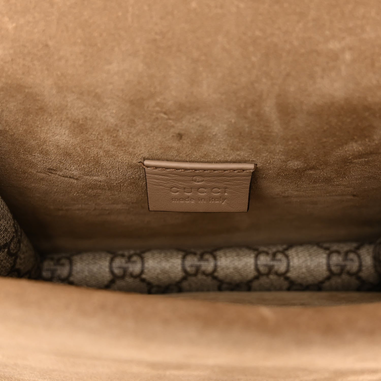 Gucci GG Supreme Monogram Mini Dionysus Shoulder Bag Taupe 6 of 10