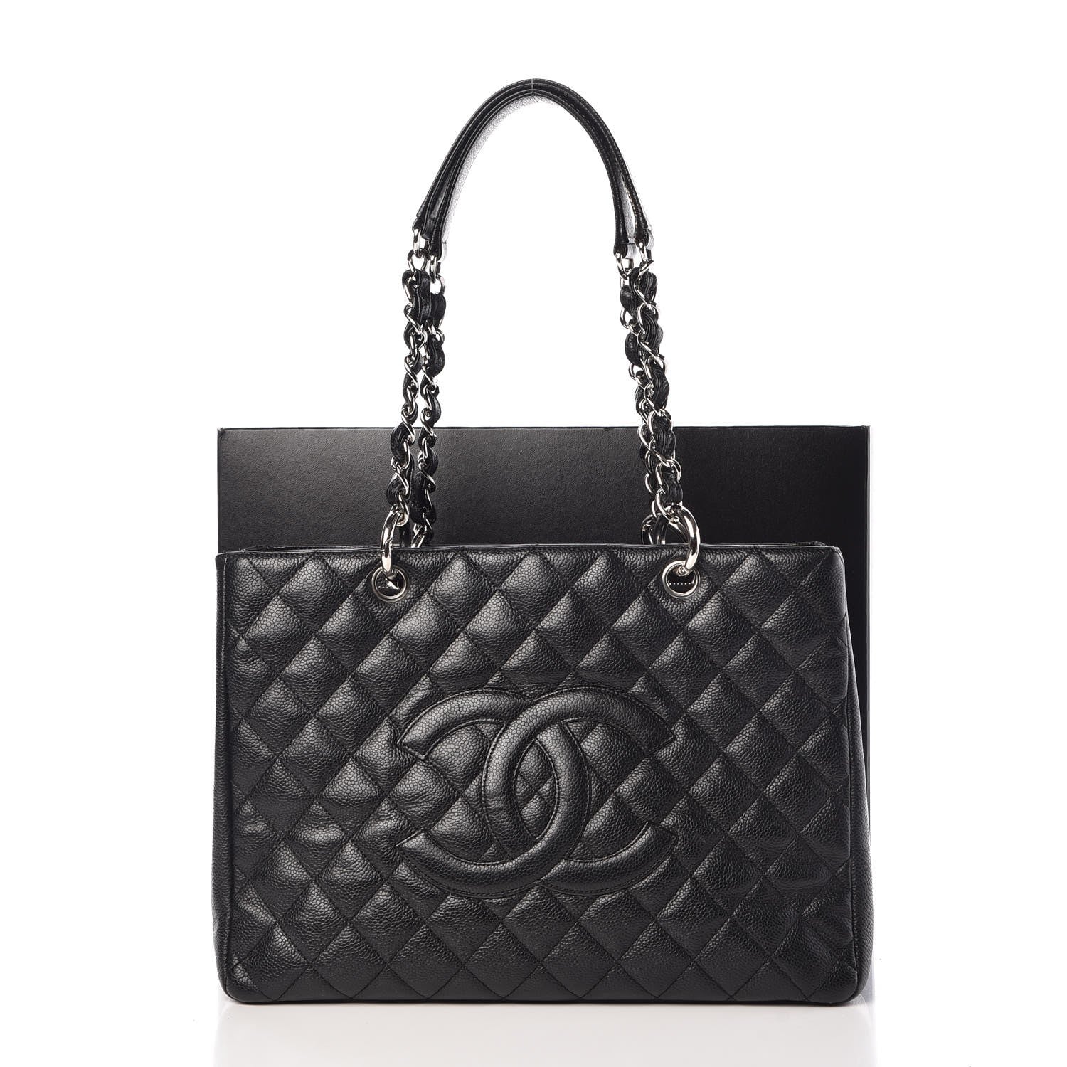Chanel Caviar Quilted Grand Shopping Tote GST Black 8 of 8