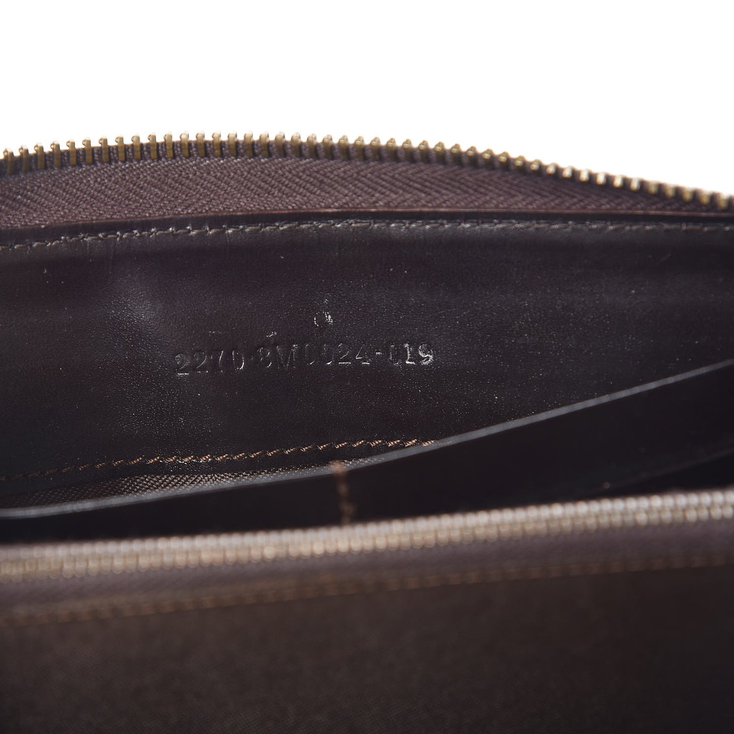 Zucchino Zip Around Wallet Dark Brown