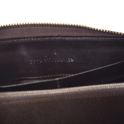 Fendi Zucchino Zip Around Wallet Dark Brown 7 of 10