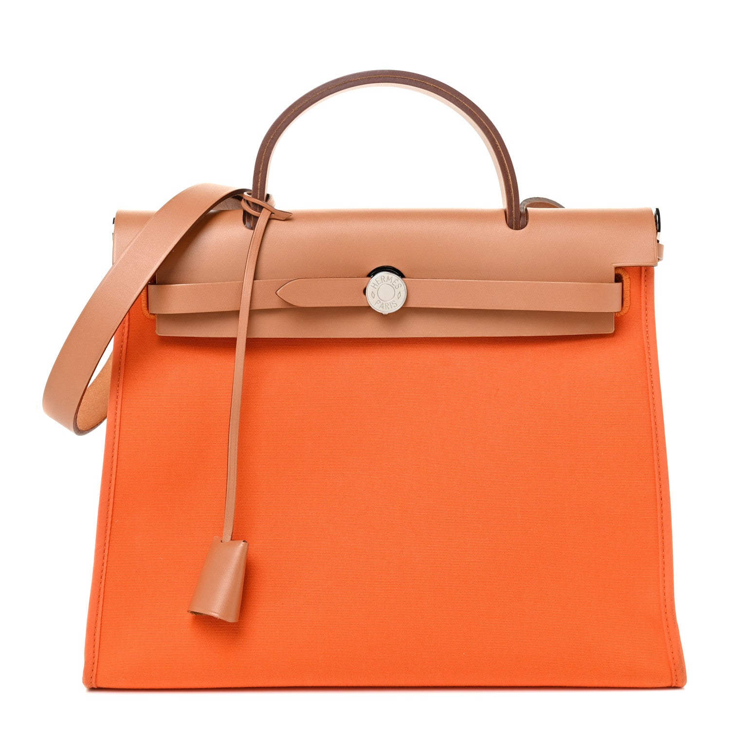 Hermes Toile Herbag Zip 31 PM Orange 1 of 25
