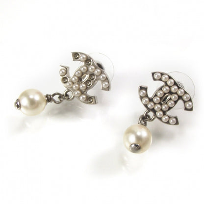 Chanel Pearl CC Dangle Earrings 1 of 5