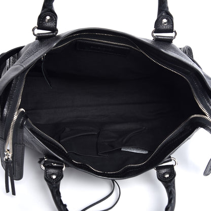 Balenciaga Chevre Silver Metallic Edge Hardware City Black 6 of 11