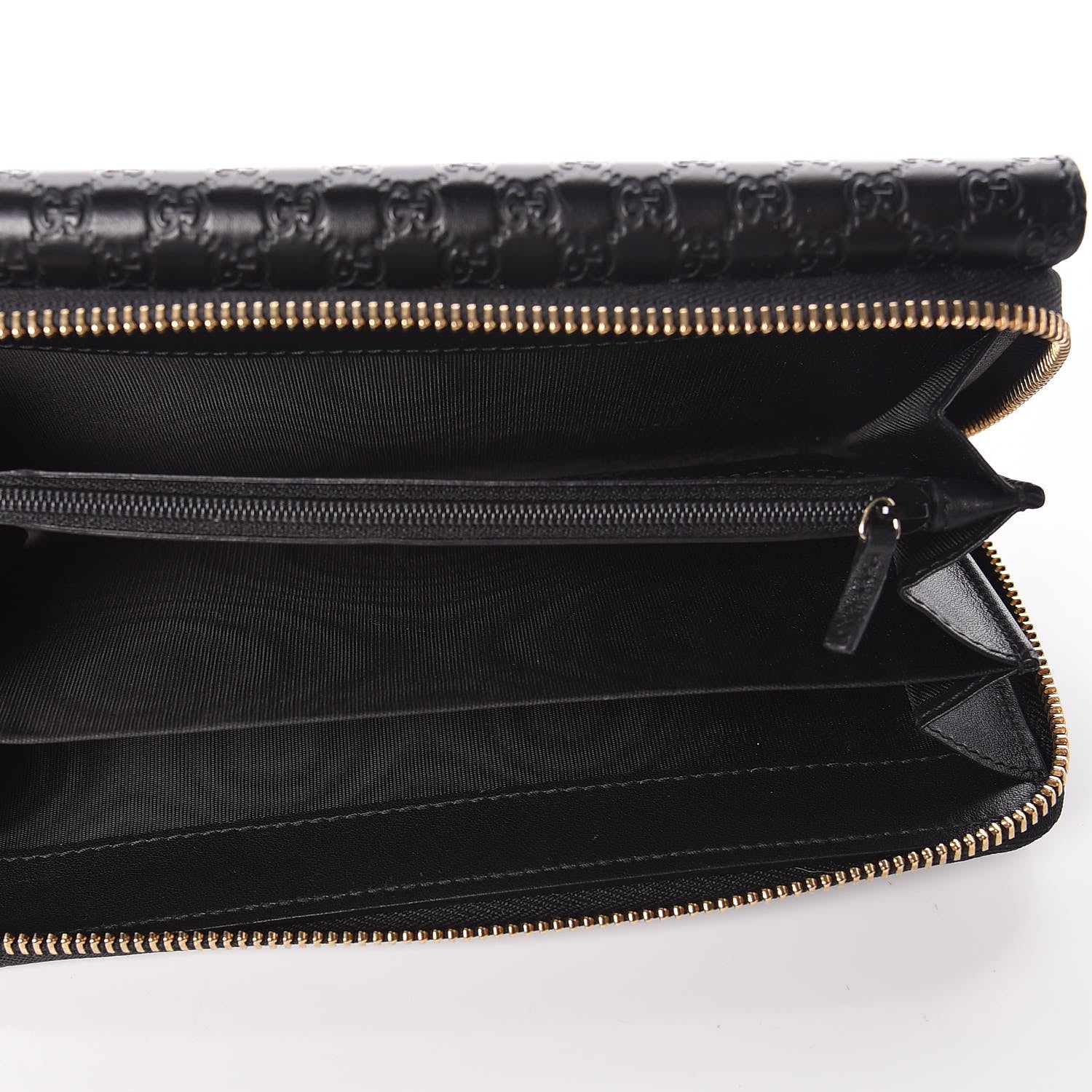 Gucci Soft Microguccissima Continental Zip Wallet Black 6 of 9