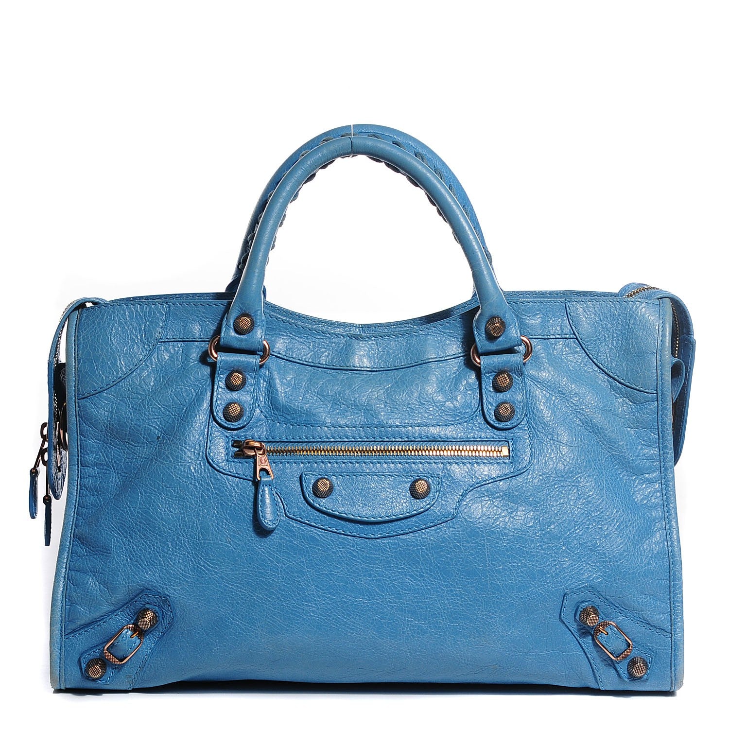 Balenciaga Agneau Giant 12 Rose Gold Hardware City Bleu Indigo 1 of 12