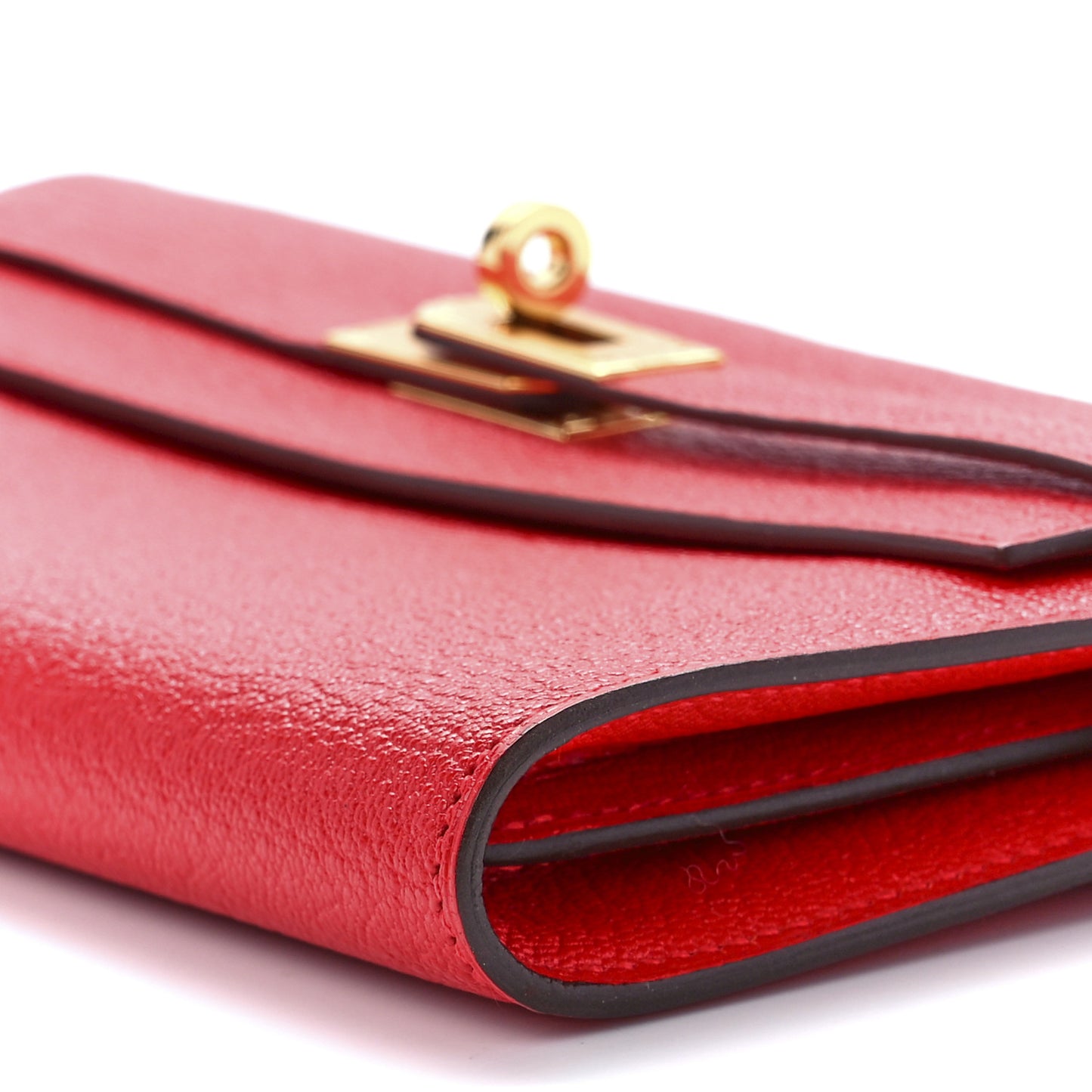 Chevre Mysore Kelly Longue Wallet Rouge De Coeur