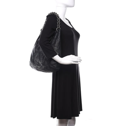 Chanel Lambskin Soft and Chain Large Hobo Black 2 of 11