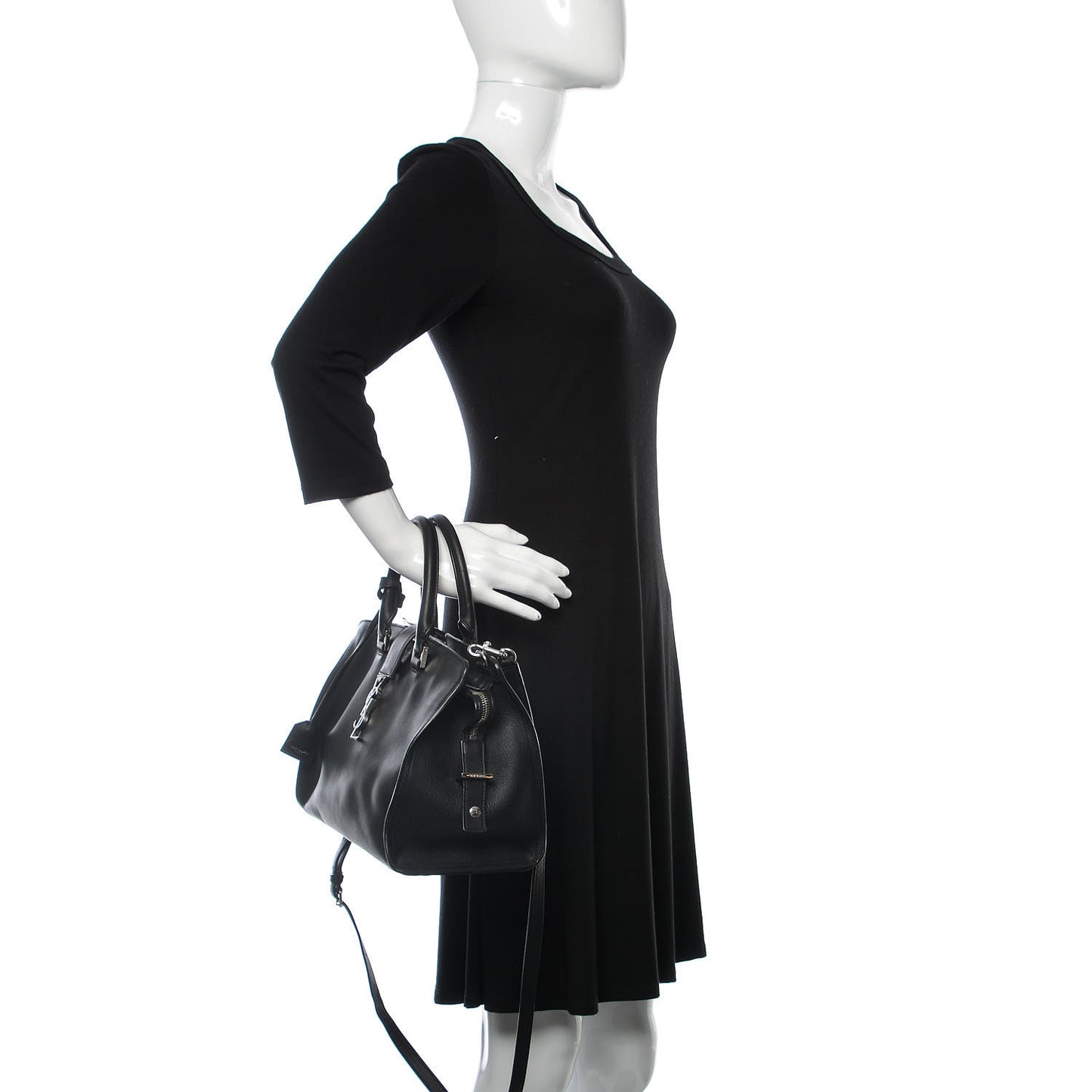 Smooth Calfskin Small Monogram Cabas Black
