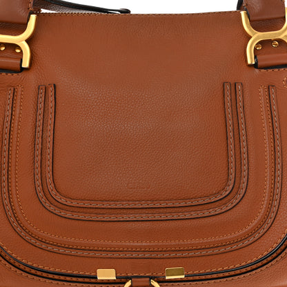 Chloe Calfskin Medium Marcie Satchel Tan 8 of 11