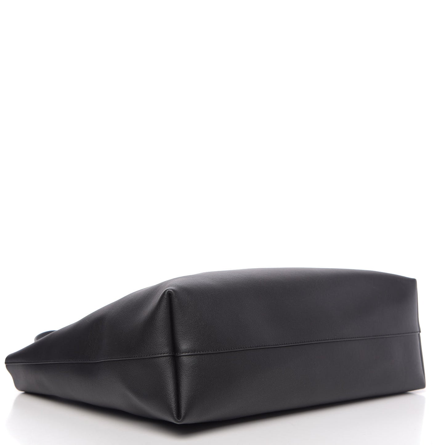 Calfskin Large Shopping Tote Black