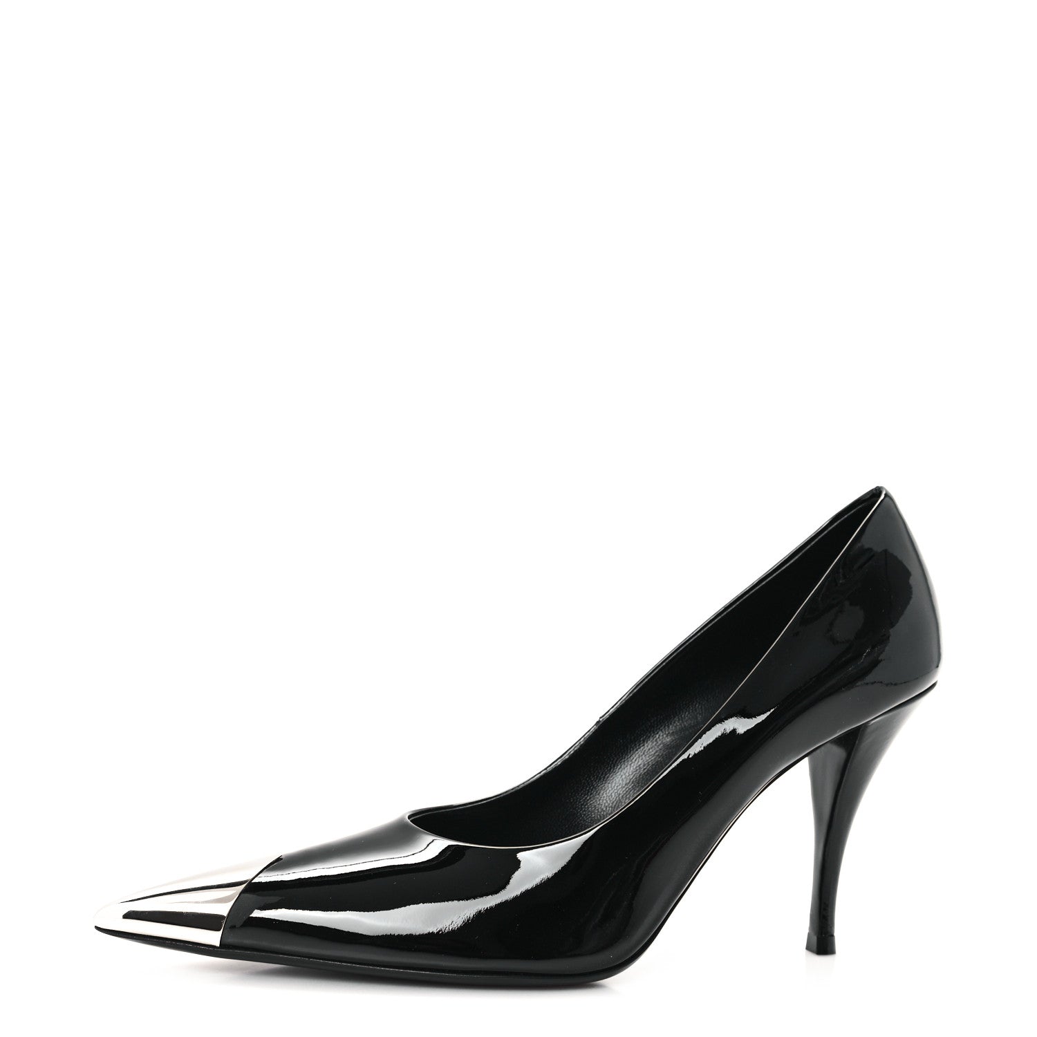 Saint Laurent Vernice Patent Maike Dream 90 Pumps 37.5 Black 1 of 9