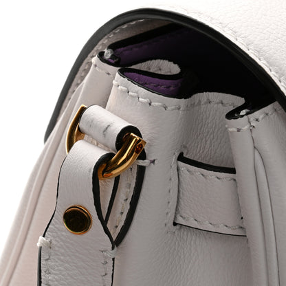 Versace Calfskin Medium La Medusa Top Handle Handbag Optical White 10 of 10