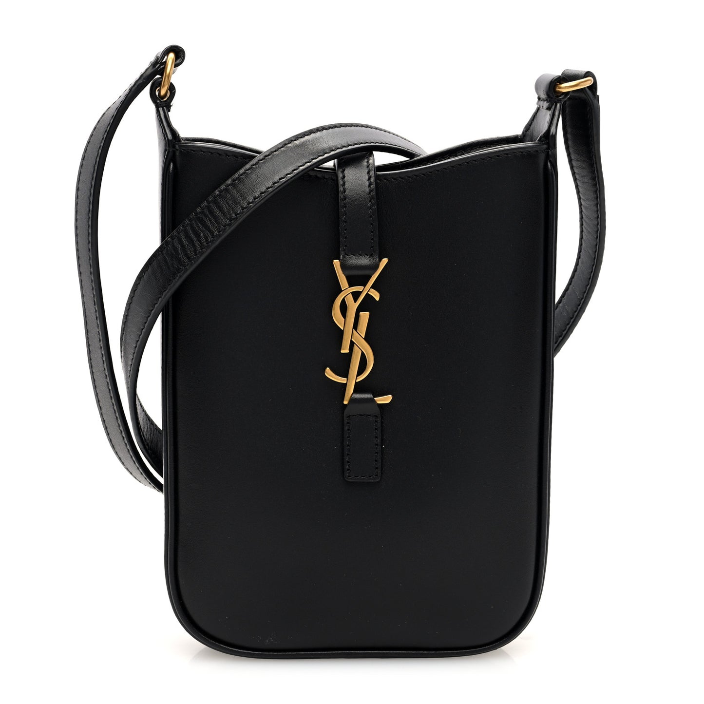 Smooth Calfskin Mini Le 5 A 7 Vertical Hobo Black