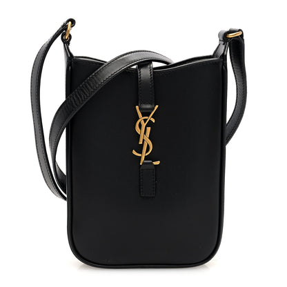 Saint Laurent Smooth Calfskin Mini Le 5 A 7 Vertical Hobo Black 1 of 9