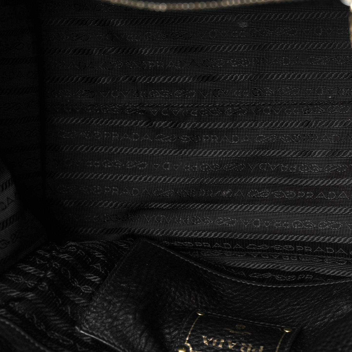 Vitello Phenix Shopping Tote Black