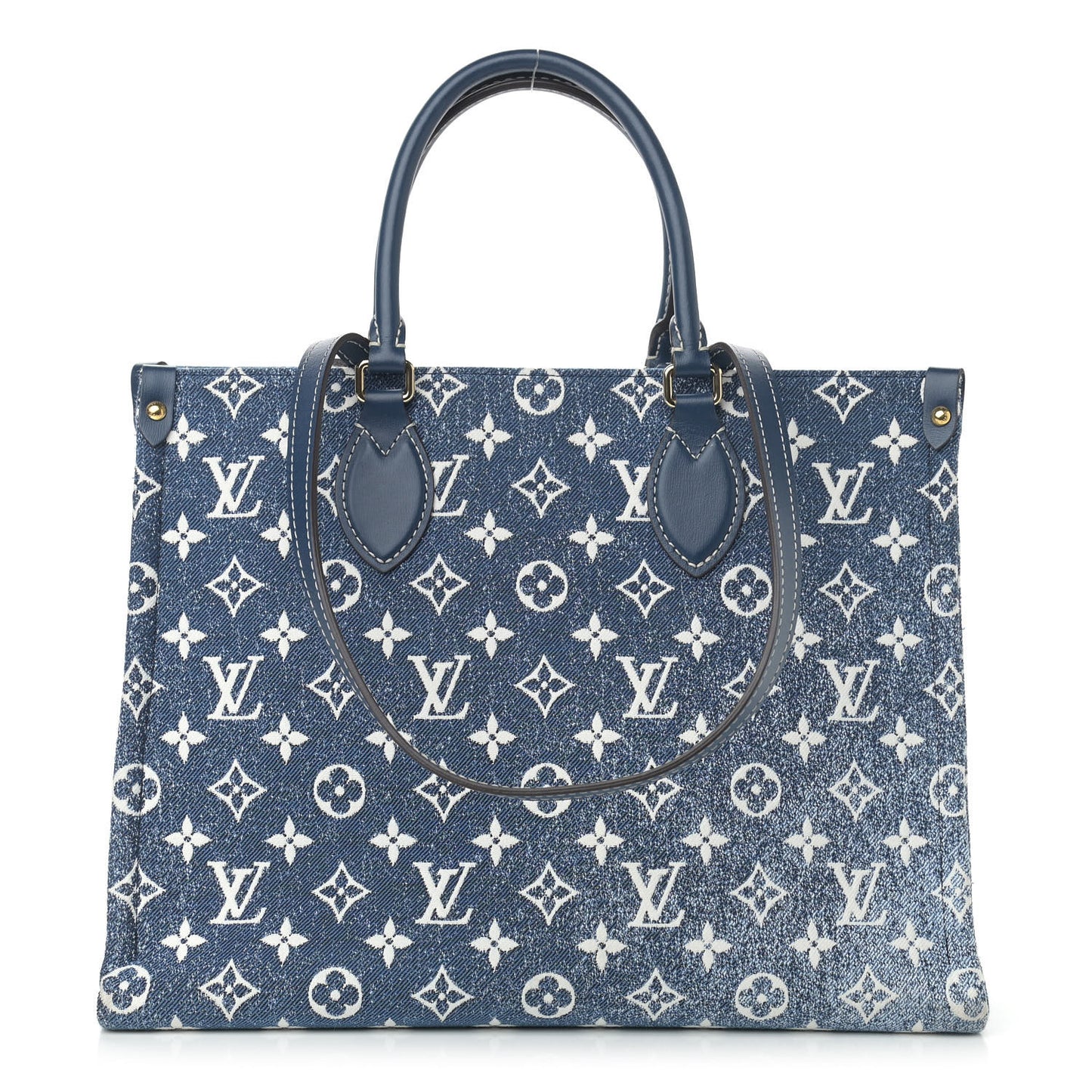 Monogram Jacquard Denim Onthego MM Bleu
