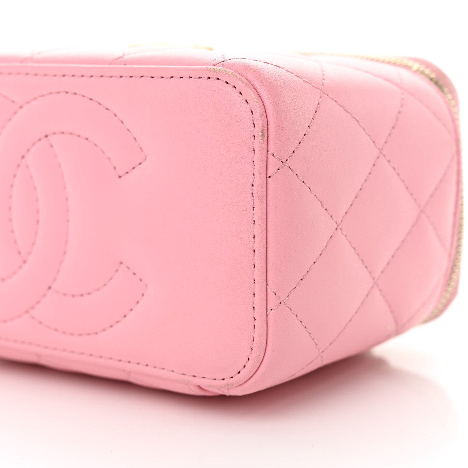 Chanel Lambskin Quilted Pick Me Up Vanity Case Pink 10 of 15