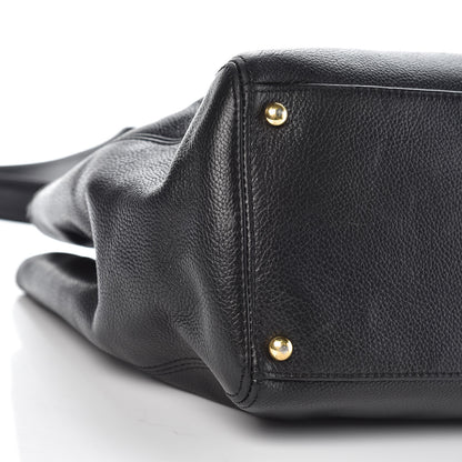 Chanel Calfskin Cerf Shopper Tote Black 8 of 12