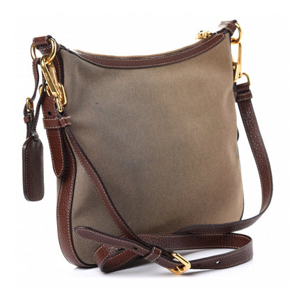 Prada Jacquard Logo Small Messenger Corda Bruciato 2 of 4
