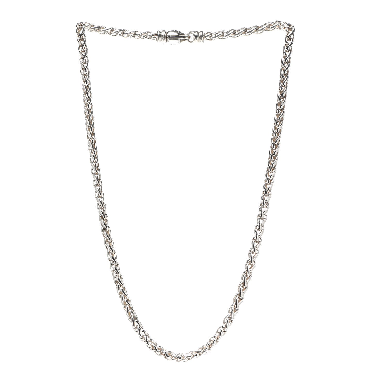 David Yurman Sterling Silver 4mm Wheat Chain Necklace 3 of 4