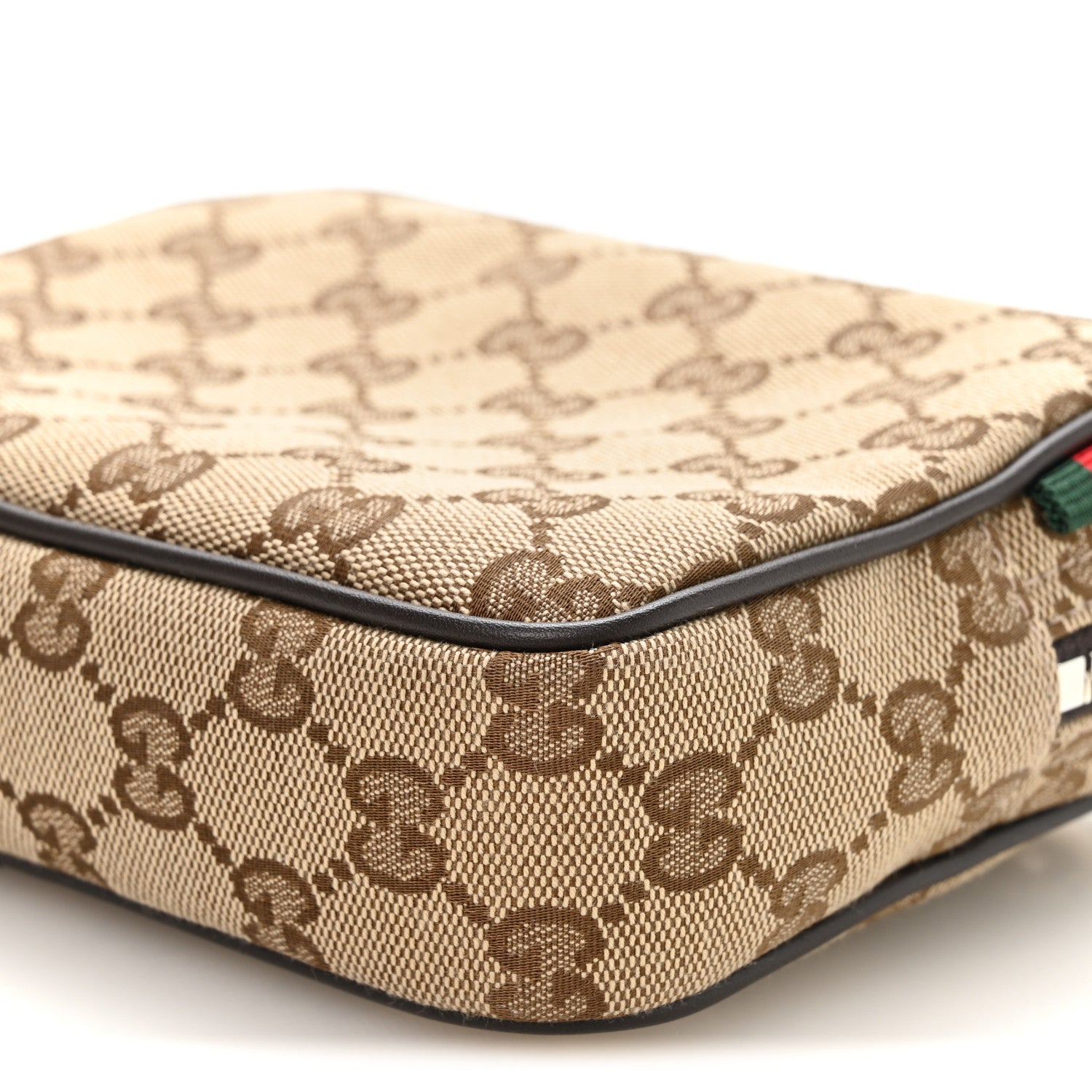 Gucci GG Supreme Monogram Calfskin Mini Crossbody Bag Beige Ebony New Acero 10 of 11