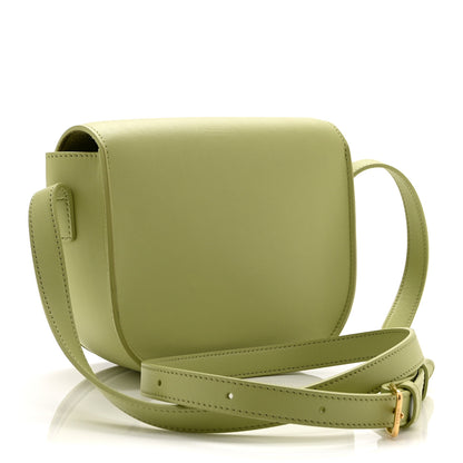 Celine Smooth Calfskin Cuir Triomphe Folco Crossbody Bag Light Jade 3 of 11