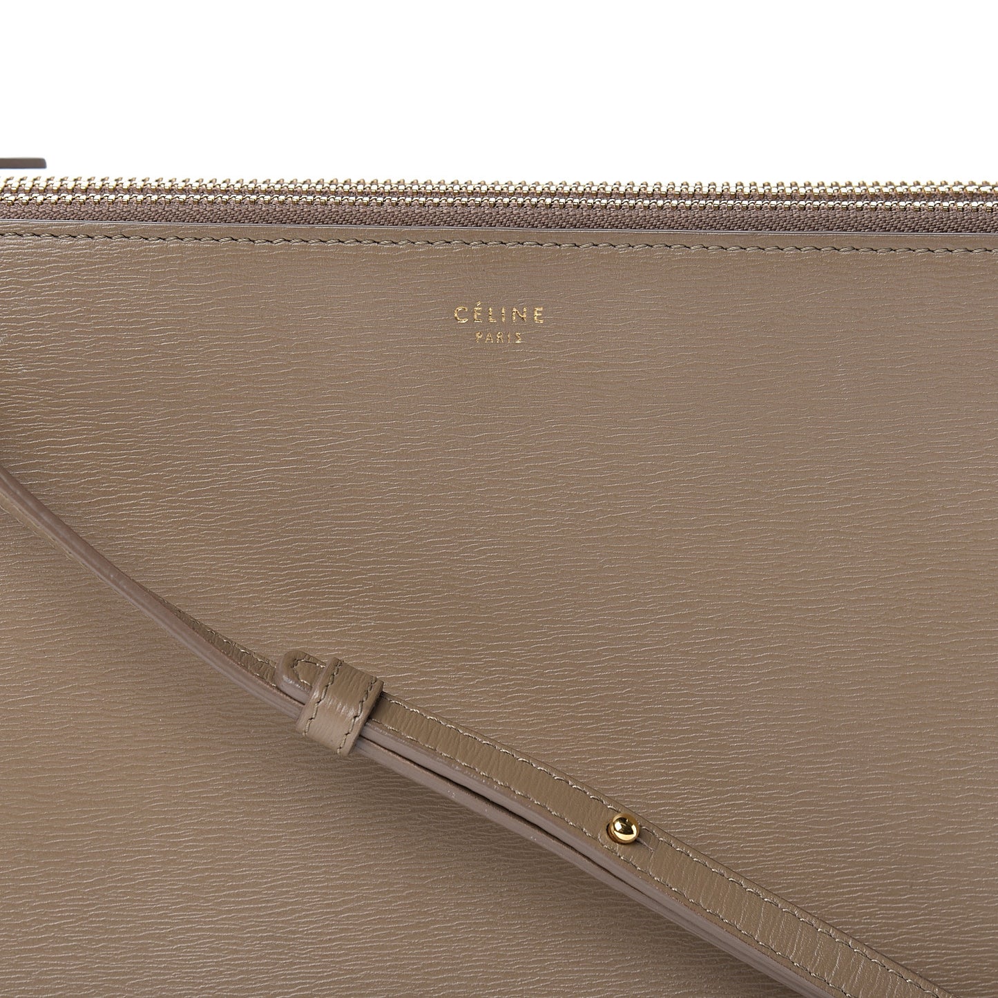 Lambskin Large Trio Crossbody Bag Taupe