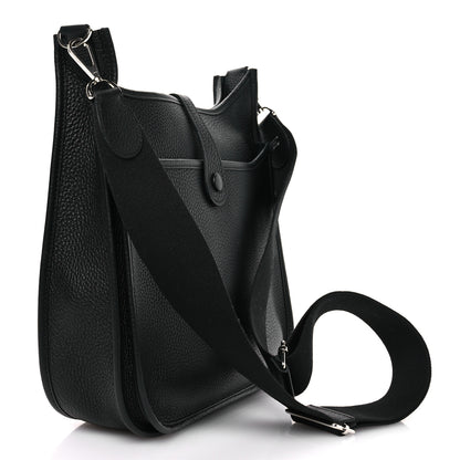 Hermes Taurillon Clemence Evelyne III PM Black 3 of 11