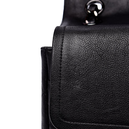 Chanel Crumpled Calfskin Quilted Jumbo Double Flap So Black 13 of 15