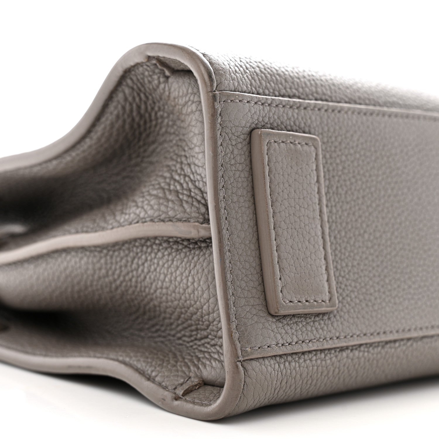 Saint Laurent Grained Calfskin Nano Supple Sac De Jour Fog 10 of 16
