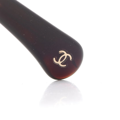 Chanel Round Removable Triple Hanging Chain Sunglasses 4245 Light Brown 5 of 7