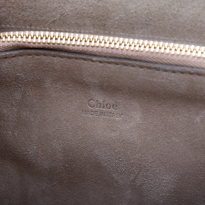 Chloe Suede Calfskin Medium Faye Shoulder Bag Tobacco 8 of 15