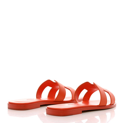 Hermes Epsom Oran Sandals 35 Orange Poppy 4 of 9