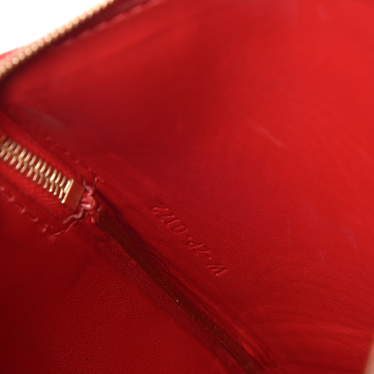 Celine Lambskin Bi-Color Solo Clutch Pouch Raspberry Butter 8 of 8