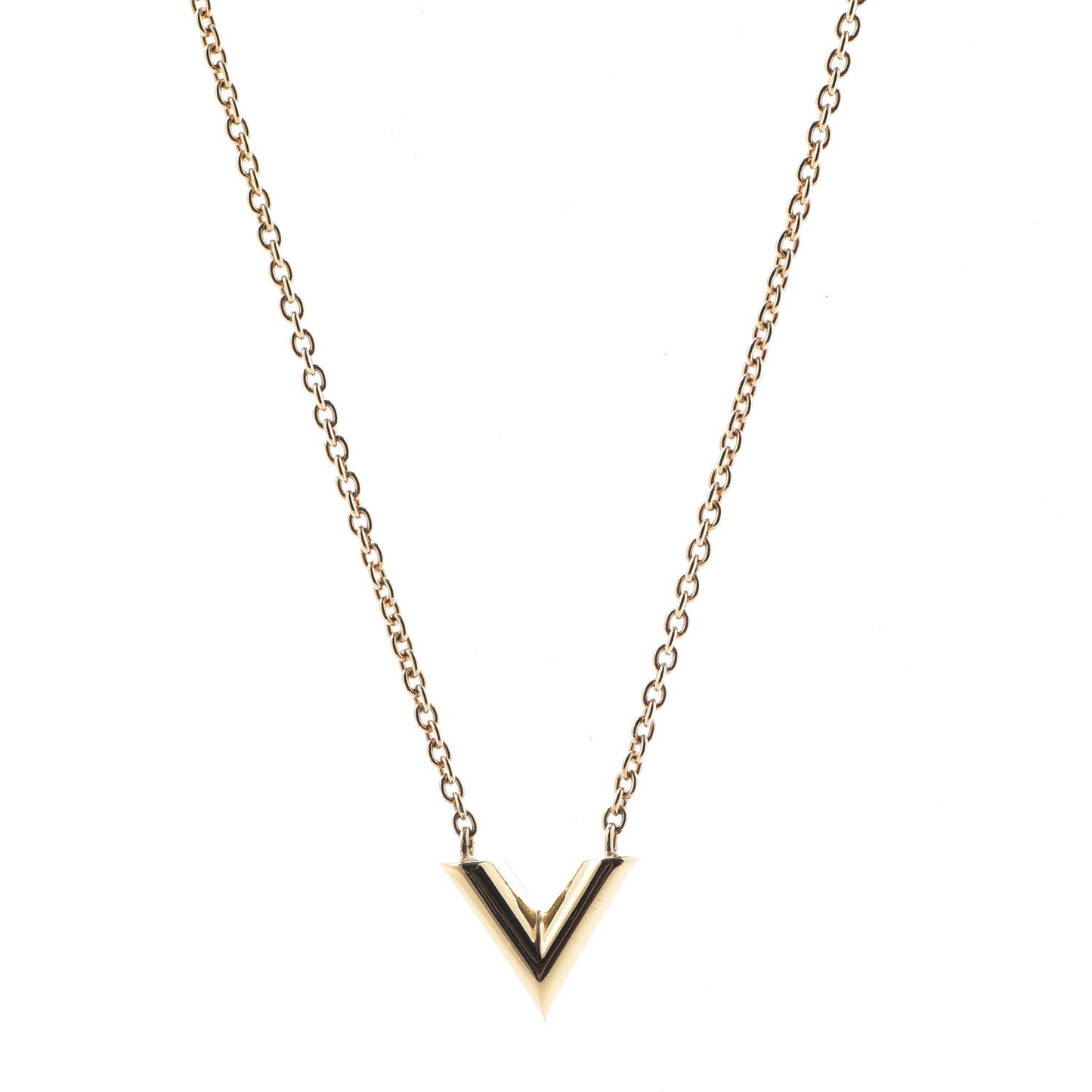 Essential V Necklace Gold