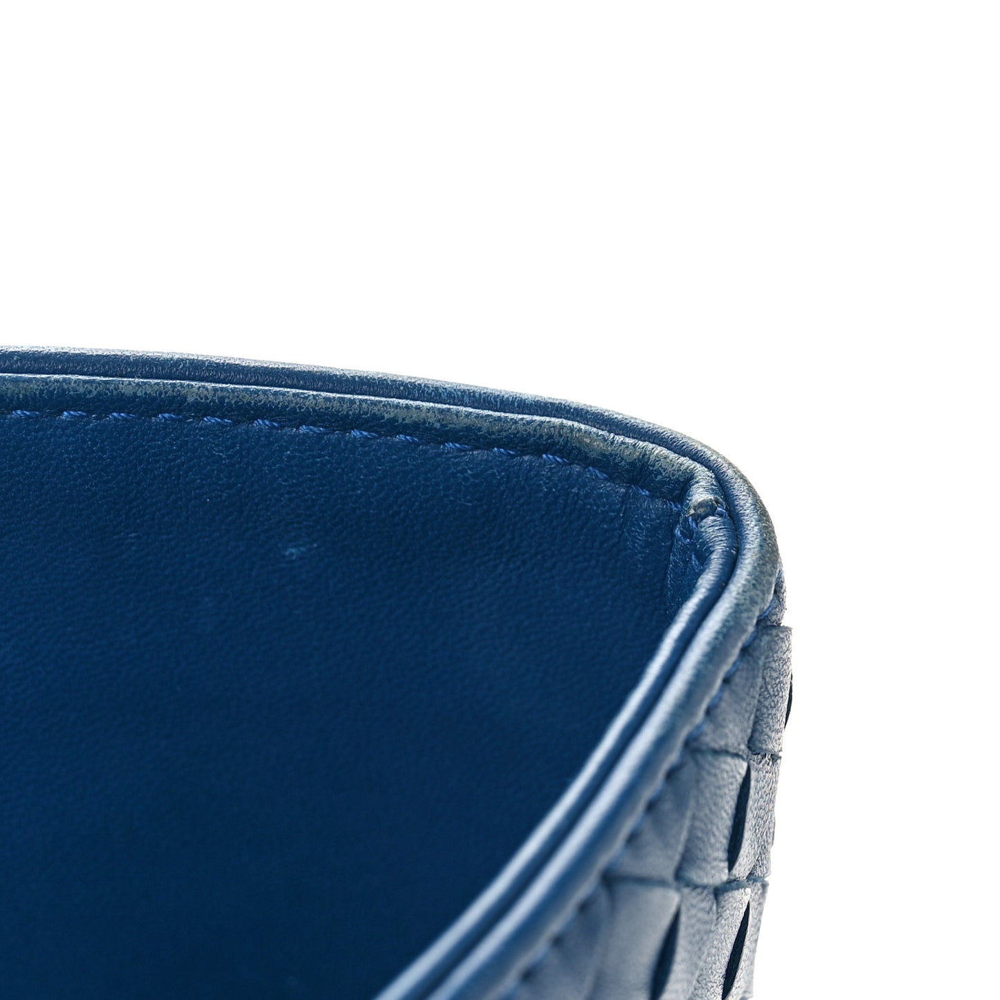 Nappa Intrecciato Milano Tote Blue