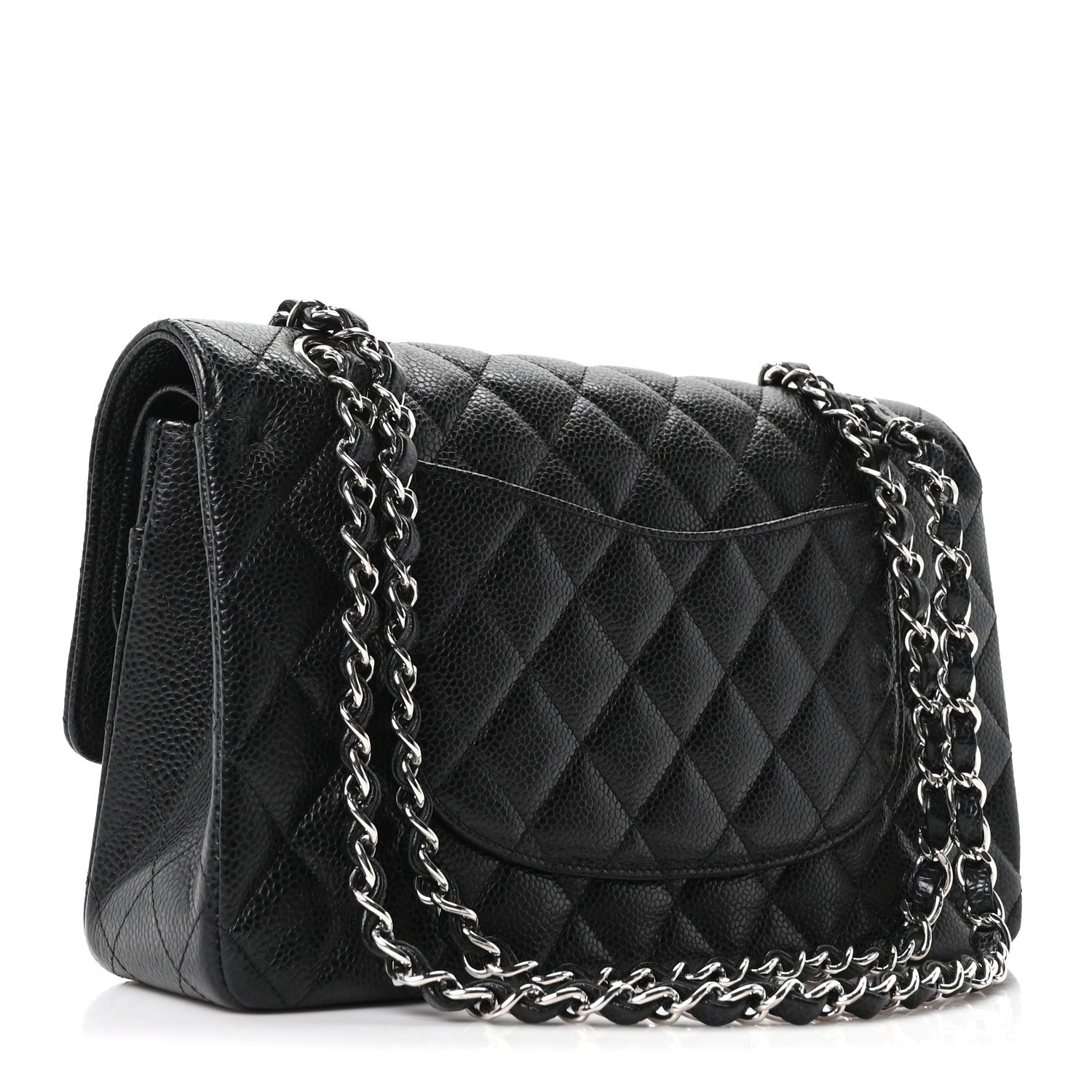 Chanel Caviar Quilted Medium Double Flap Black 3 of 10