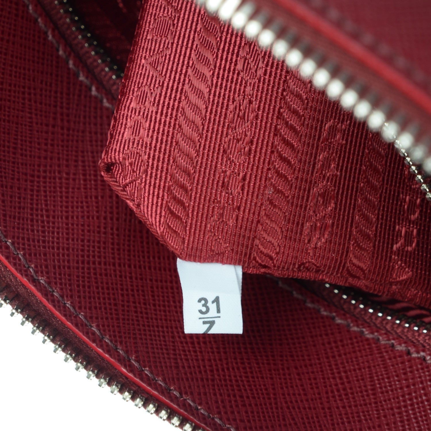 Prada Saffiano Lux Promenade Backpack Cherry 9 of 9