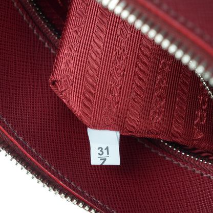 Prada Saffiano Lux Promenade Backpack Cherry 9 of 9