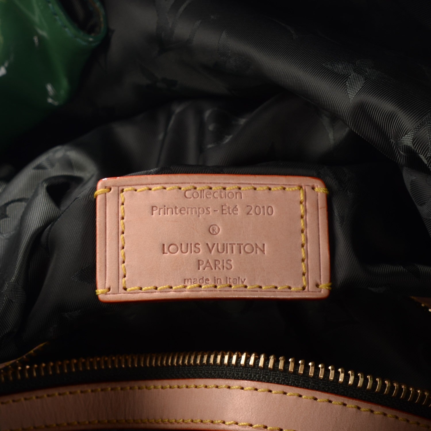 Louis Vuitton Patent Lambskin Raindrop Besace Emeraude 6 of 8