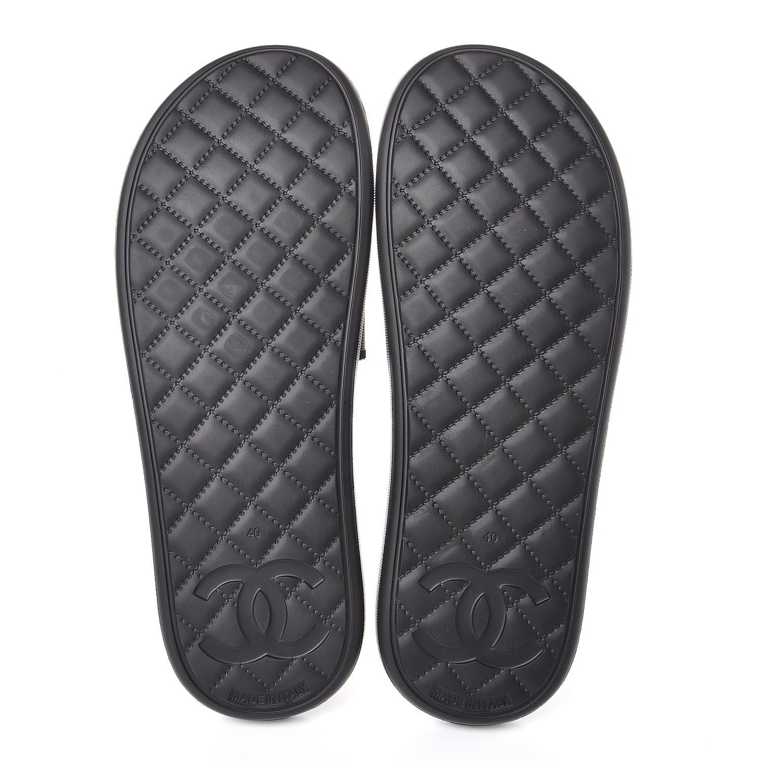 Chanel Thermoplastic PVC Camellia Mule Sandals 40 Black Ivory 5 of 8