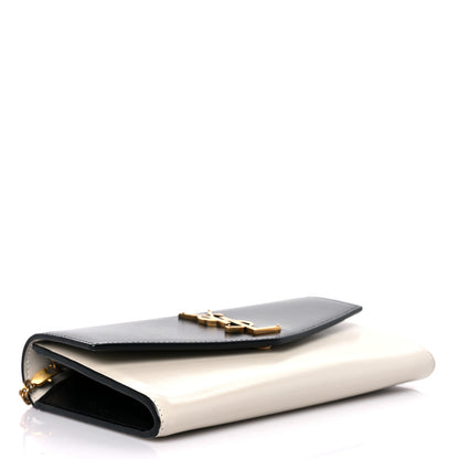 Saint Laurent Smooth Shiny Calfskin Uptown Chain Wallet Black Crema Soft 5 of 12
