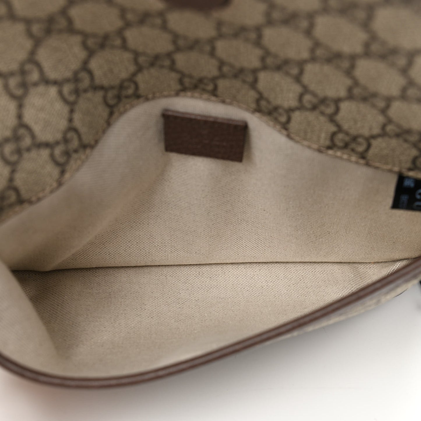 GG Supreme Monogram Neo Vintage Web Belt Bag Brown