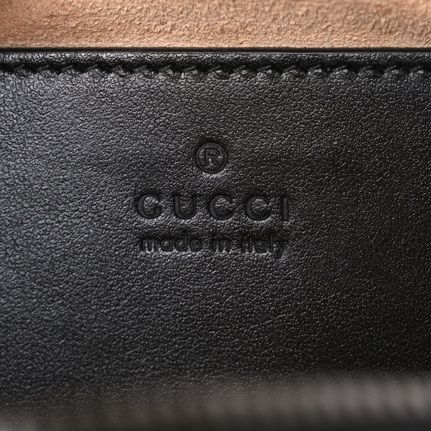 Gucci Calfskin Matelasse Small GG Marmont Chain Shoulder Bag Black 6 of 10