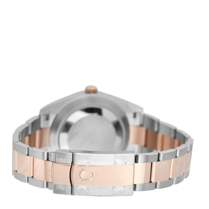 Rolex Stainless Steel 18K Everose Gold 41mm Oyster Perpetual Datejust Watch Chocolate 126331 3 of 5