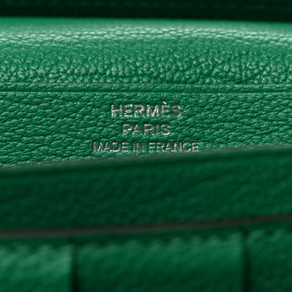 Hermes Chevre Mysore Bearn Gusset Wallet Menthe 6 of 8