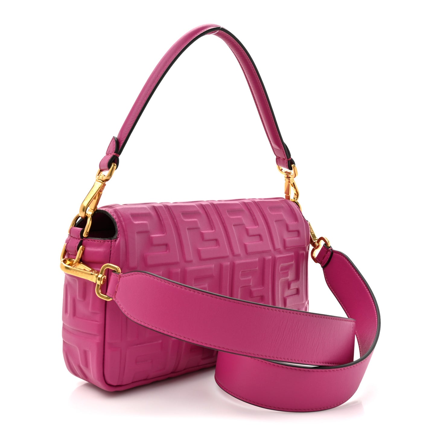 Nappa FF 1974 Embossed Baguette Ciclamino Pilar